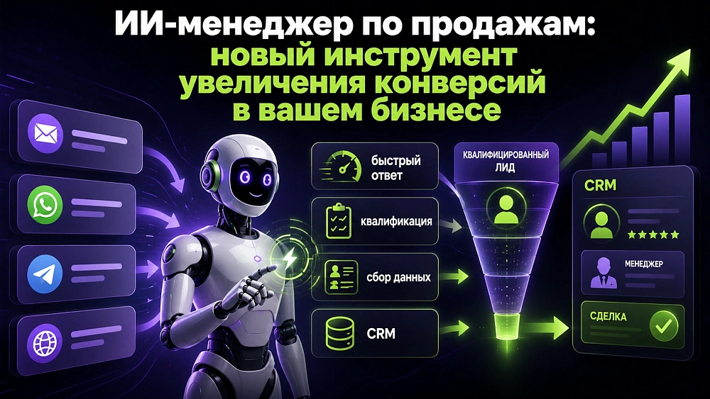 ИИ-менеджер по продажам: новый уровень увеличения конверсии в бизнесе