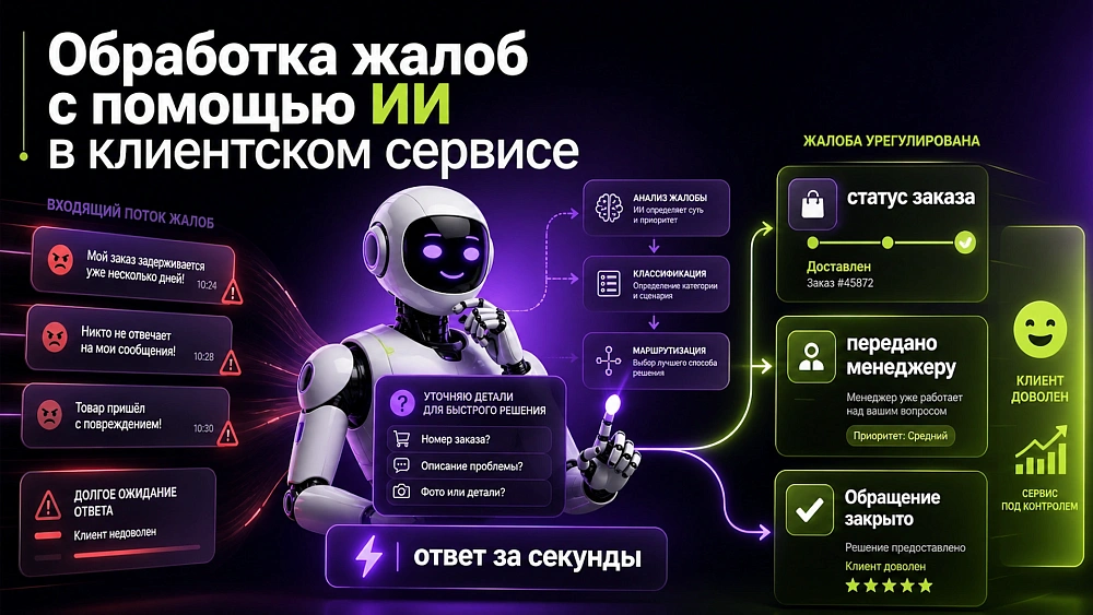 Обработка жалоб с помощью ИИ в клиентском сервисе