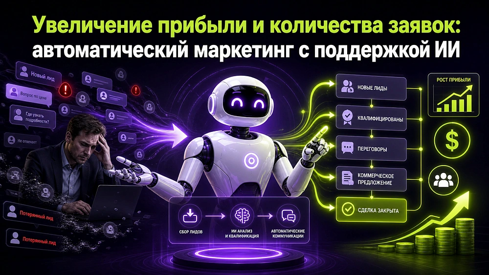 Автоматический маркетинг с ИИ для роста прибыли и заявок