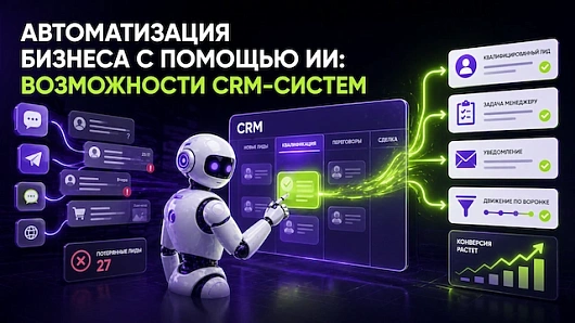 Автоматизация бизнеса с помощью ИИ: возможности CRM-систем