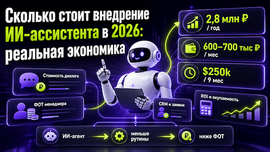 Сколько стоит внедрение ИИ-ассистента в 2026: реальная экономика