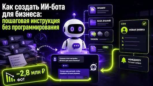 Как создать ИИ-бота для бизнеса: пошаговая инструкция без программирования