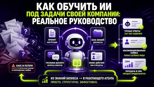 Как обучить ИИ под задачи своей компании: реальное руководство