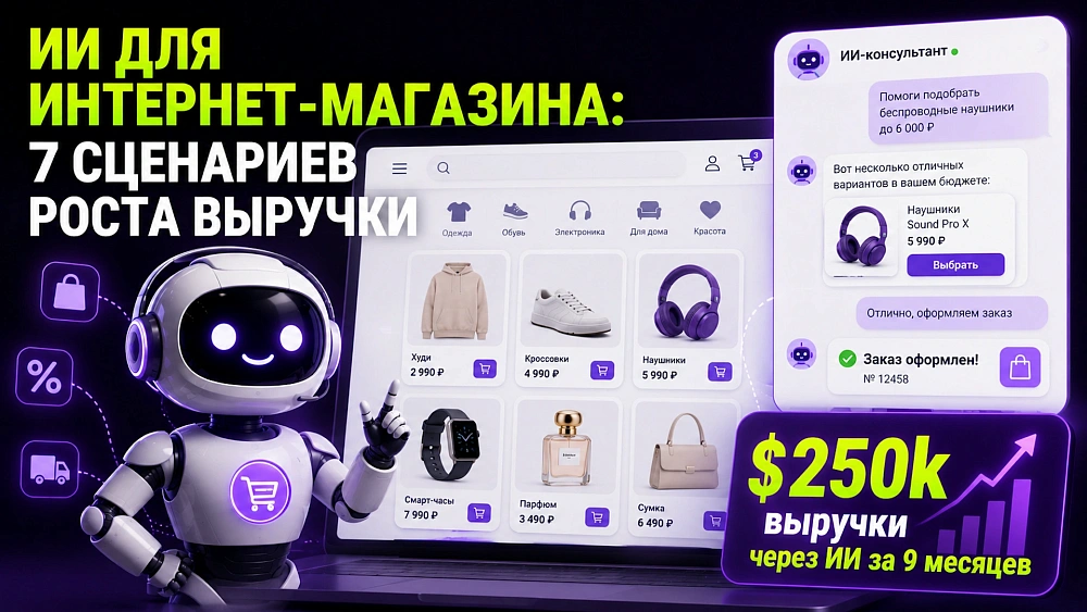 ИИ для интернет-магазина: 7 сценариев увеличения выручки