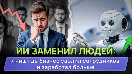 ИИ заменил людей: 7 ниш, где бизнес уже уволил сотрудников и заработал больше