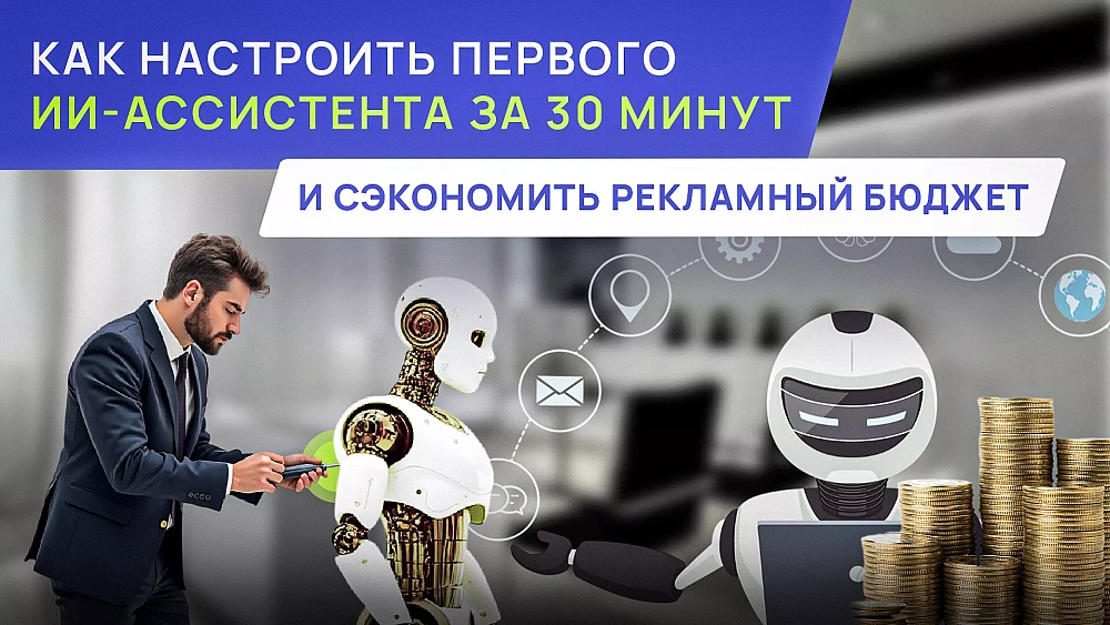 Как настроить первого ИИ-ассистента за 30 мин и сэкономить рекламный бюджет