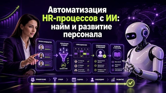 Автоматизация HR-процессов с ИИ: найм и развитие персонала