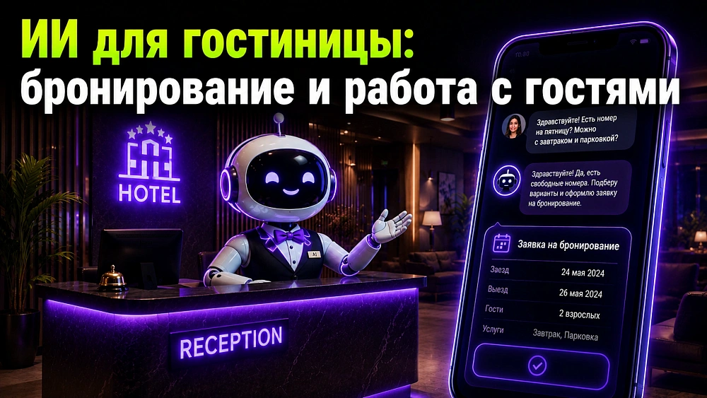 ИИ для гостиницы: автоматизация бронирования и работы с гостями