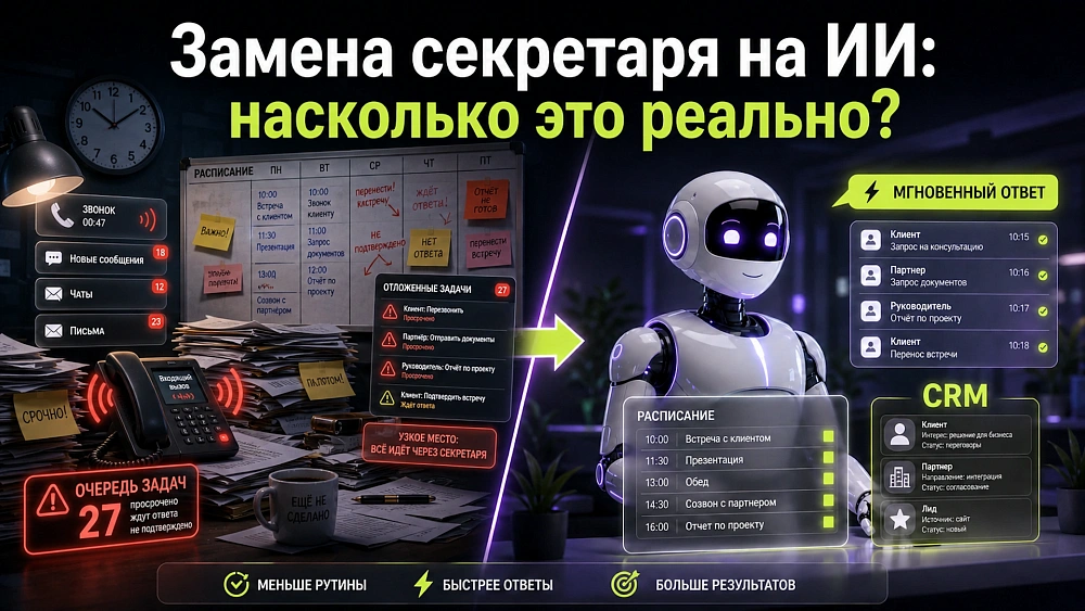 Замена секретаря на ИИ: насколько это реально?