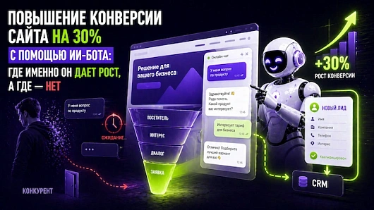 Как повысить конверсию сайта с помощью ИИ-бота