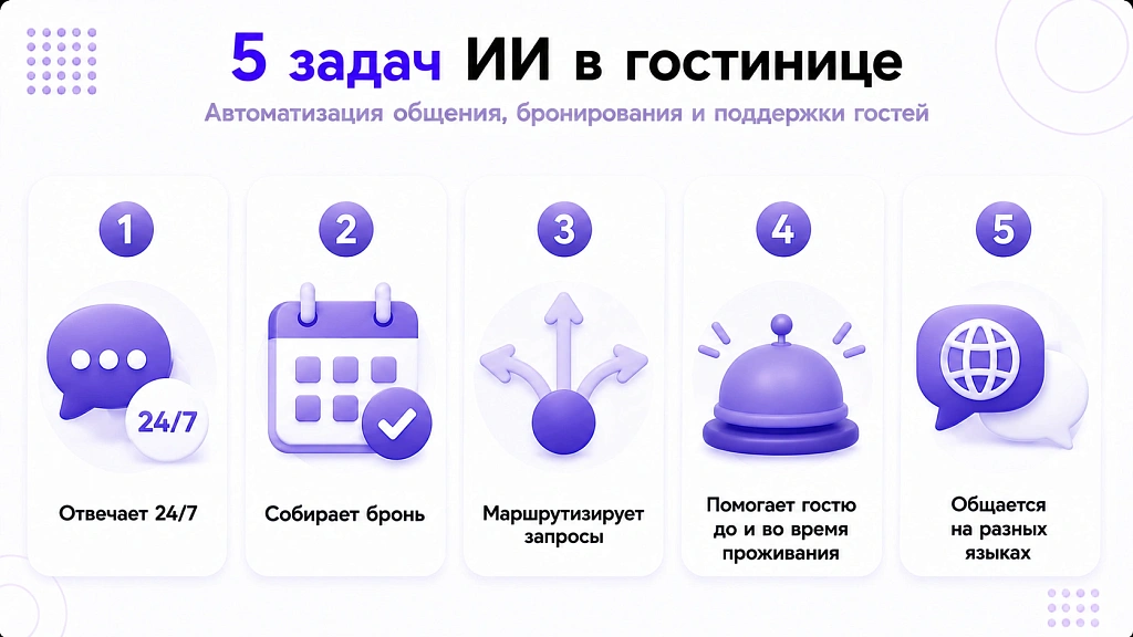ИИ для гостиницы: автоматизация бронирования и работы с гостями