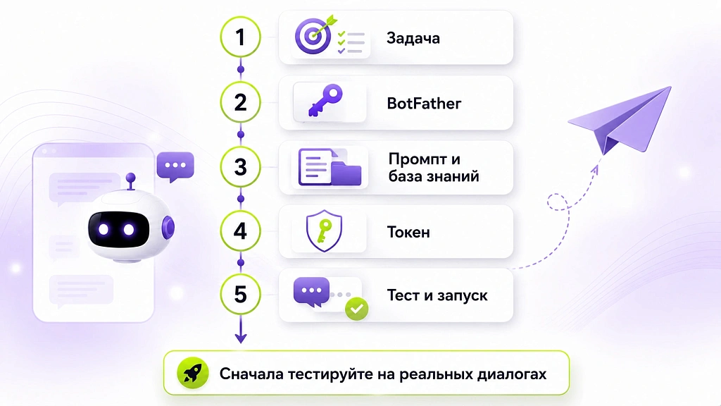 ИИ-бот для Telegram: как создать и настроить для бизнеса ИИ-бот для Telegram: как создать и настроить для бизнеса