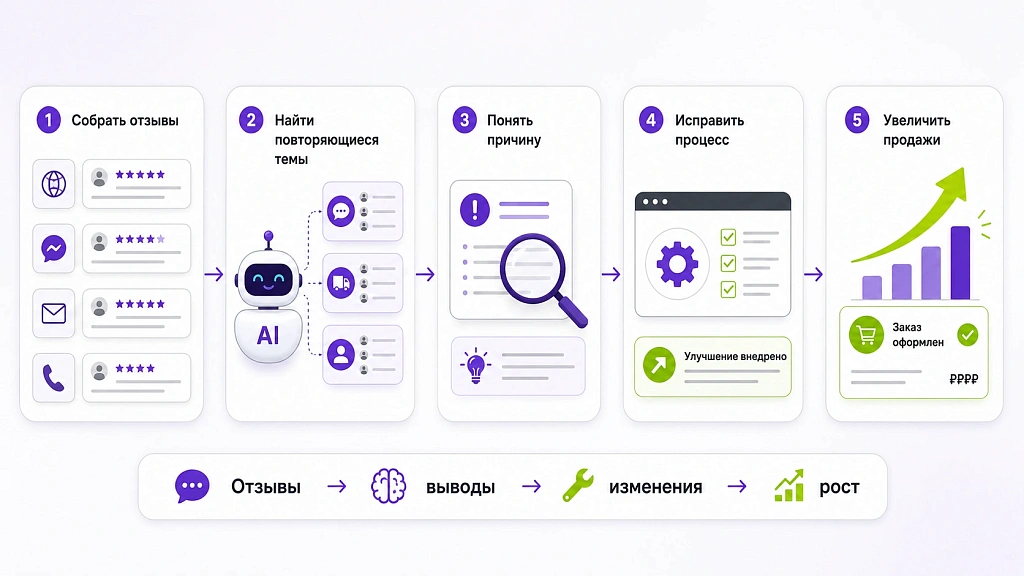Как анализ отзывов с помощью ИИ помогает улучшить репутацию бизнеса