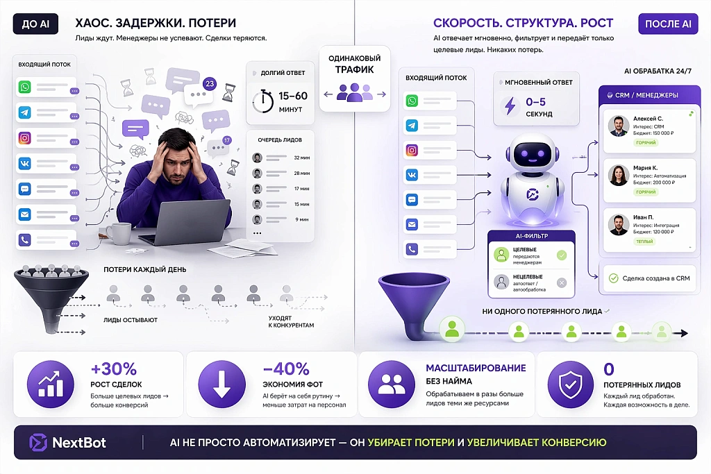 Замена менеджеров по продажам: где ИИ уже работает вместо первой линии