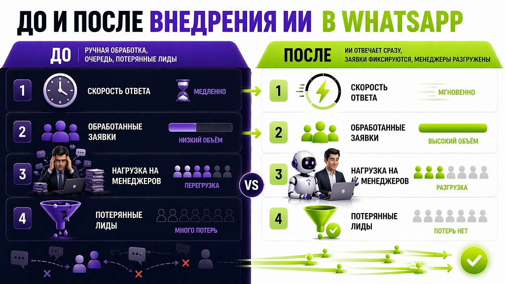 Как подключить ИИ-бота к WhatsApp и автоматизировать общение